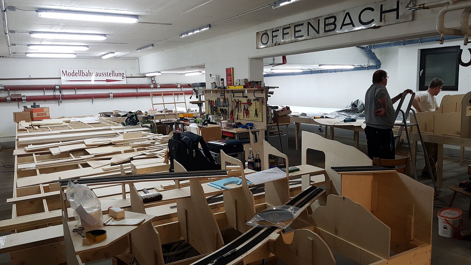 Bilder Anlage Mühlheim - Spantenbau