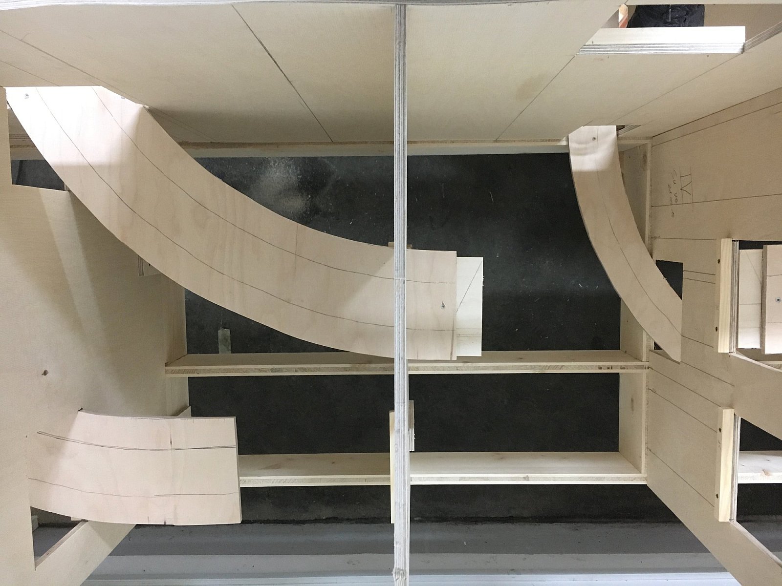 Bilder Anlage Mühlheim - Spantenbau