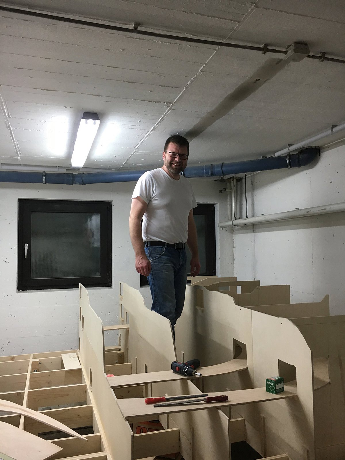 Bilder Anlage Mühlheim - Spantenbau