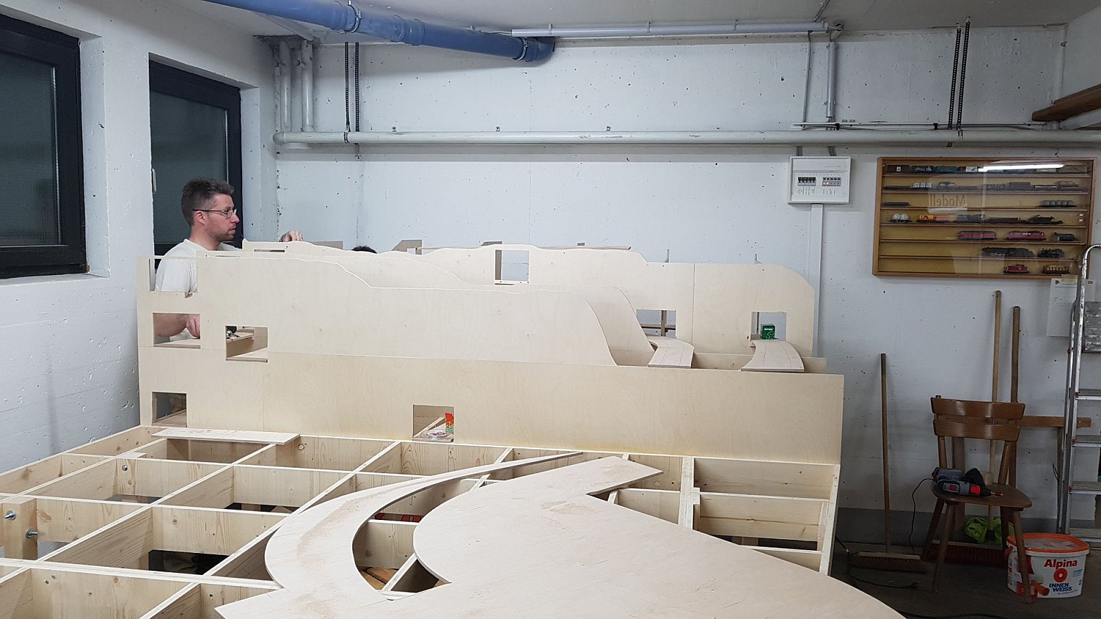 Bilder Anlage Mühlheim - Spantenbau