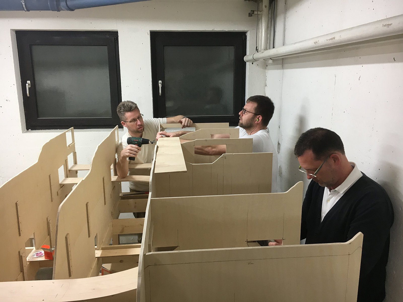 Bilder Anlage Mühlheim - Spantenbau