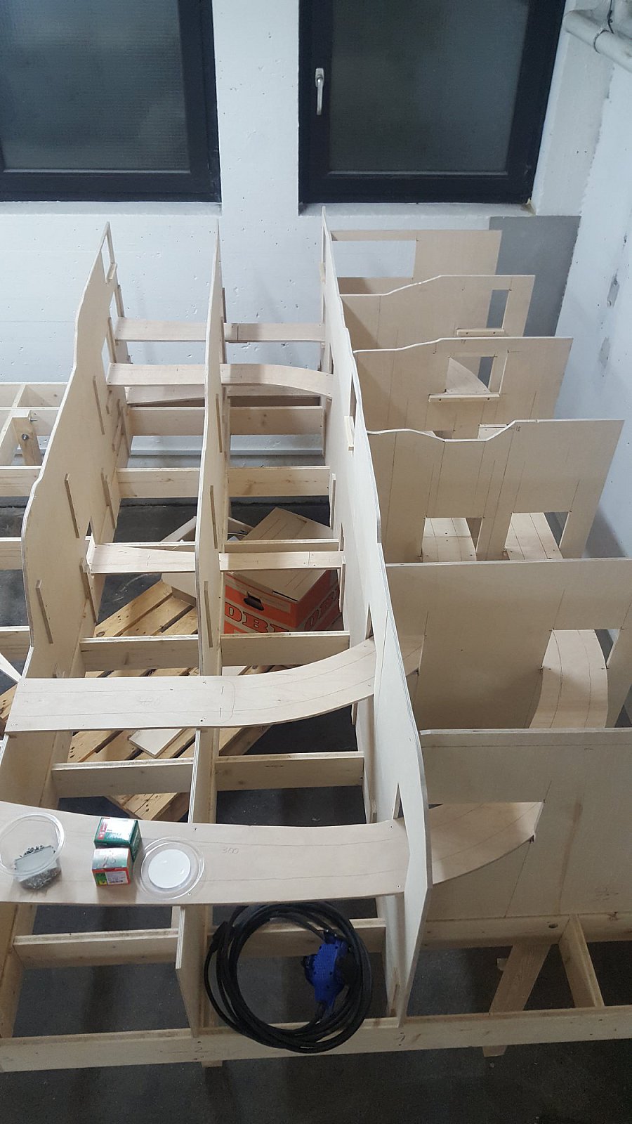 Bilder Anlage Mühlheim - Spantenbau