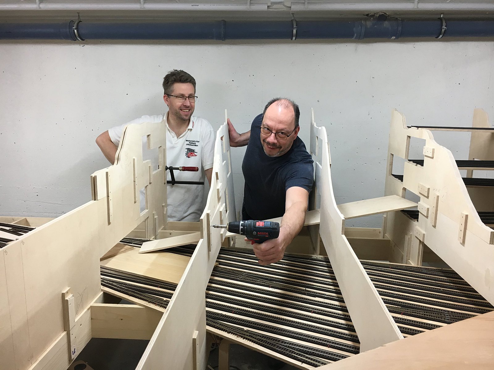 Bilder Anlage Mühlheim - Gleisbau