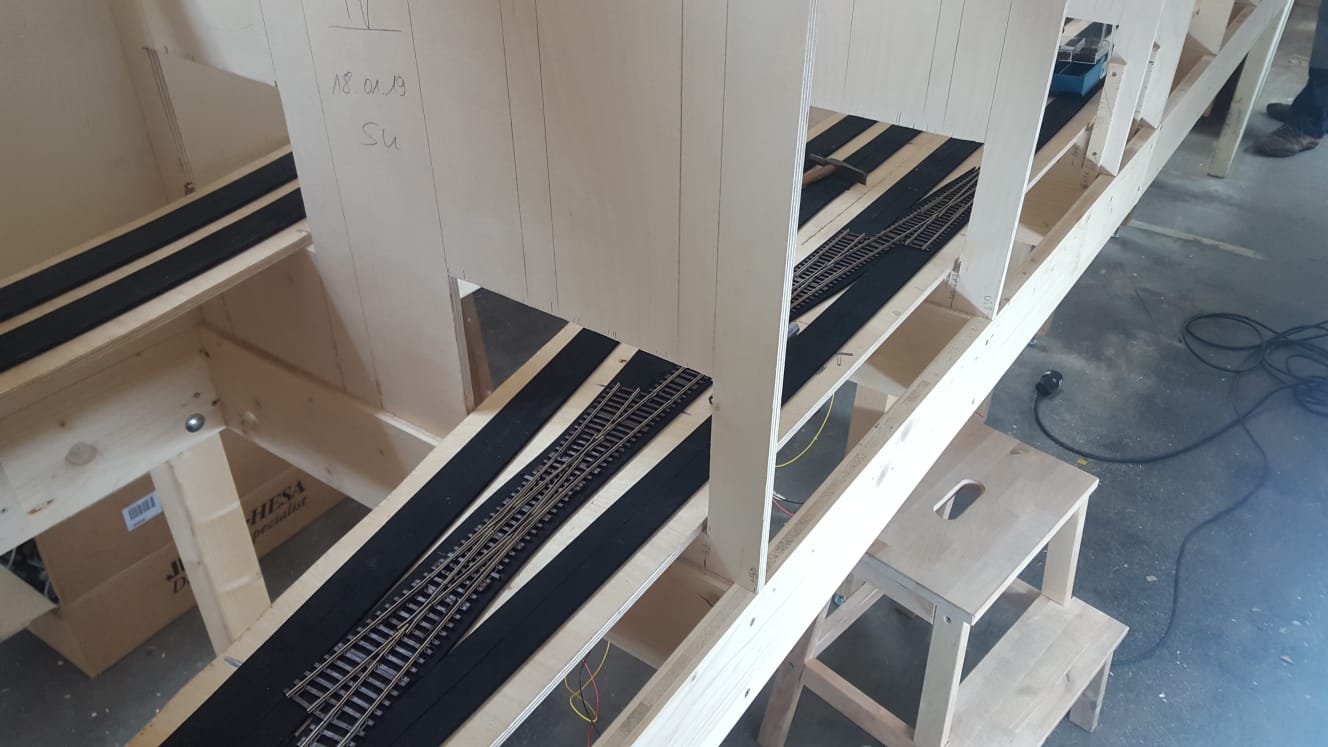 Bilder Anlage Mühlheim - Gleisbau